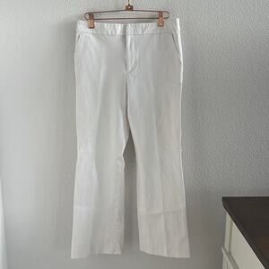 Club Monaco White Stretch Pants Straight Leg Pants Work Career Spring Casual 4